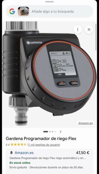 Gardena Programador de riego Flex riego automático