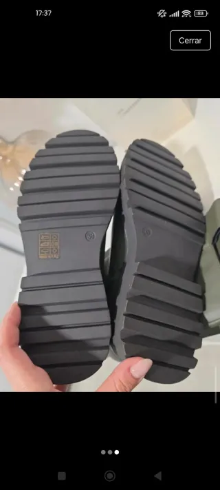 Botas altas verdes talla 38 nuevas