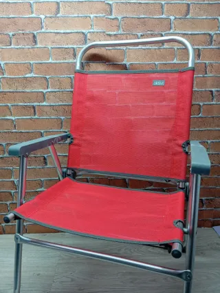 Silla Plegable Aktive Aluminio Roja