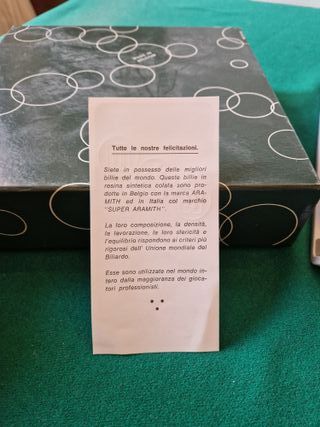 Set Palle Biliardo Aramith Resina