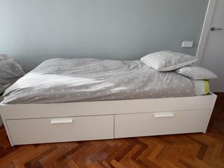 2 Camas 90x200 cm Ikea BRIMNES