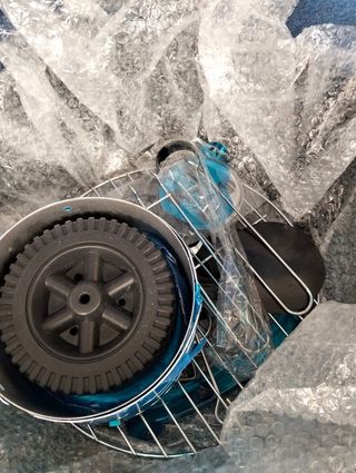 Barbacoa De Carbón Portátil Con Ruedas 58x47x100cm