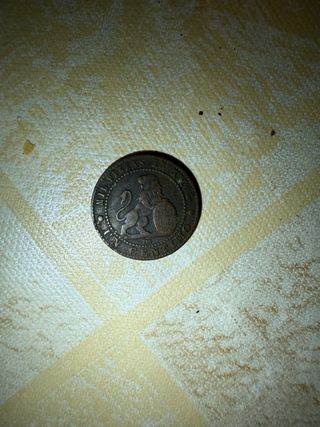 Moneda 1 Céntimo 1870 peseta
