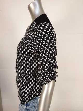 T-shirt donna cuoricini zip