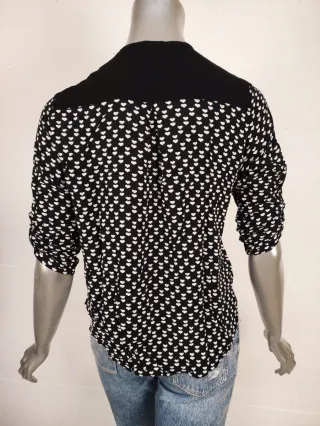 T-shirt donna cuoricini zip