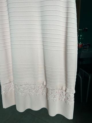 Vestito Luisa Spagnoli rosa con pizzo