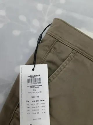 Pack de dos pantalones nJack & Jones Negro y beige