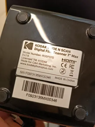 Escáner Negativos Kodak Digital 22MP