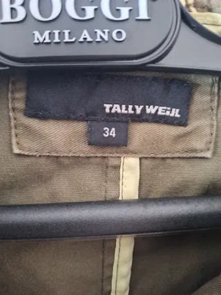 Parka cotone verde militare Tally Weijl XS