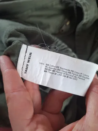 Parka cotone verde militare Tally Weijl XS