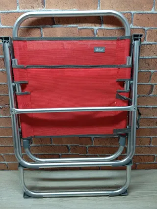 Silla Plegable Aktive Aluminio Roja