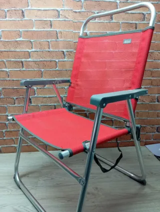 Silla Plegable Aktive Aluminio Roja