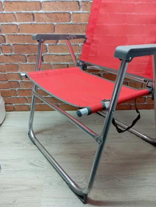 Silla Plegable Aktive Aluminio Roja