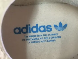 Sapatilhas Adidas Gazelle bege e azul