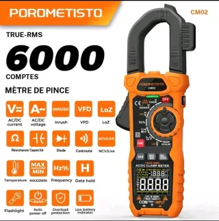 Pinza Amperimétrica Profesional True RMS 1000A