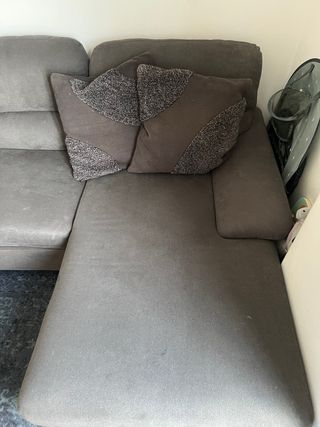 Sofá cama gris como nuevo!!