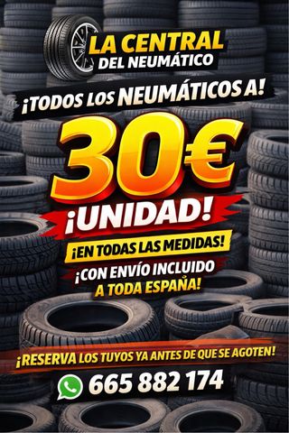 Neumáticos 30€ ¡Todos las medidas!