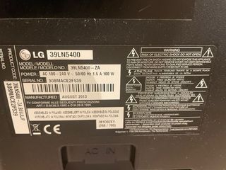 Televisor LG 39LN5400 Negro