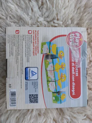 Playtive Puzzle de cubos de madera 6 en 1