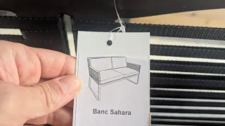Banco aluminio jardin