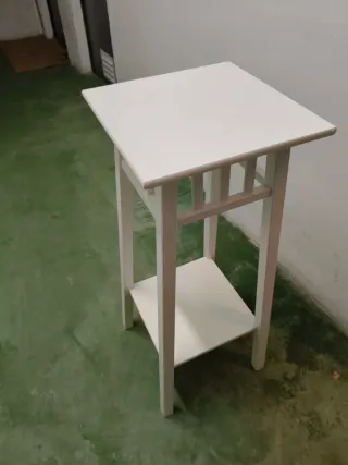 Pedestal Madera Blanca