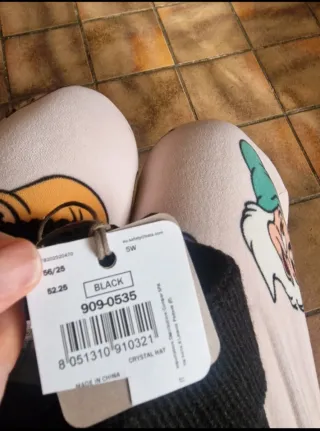 Bata Cuffia Nera con Perle e Strass