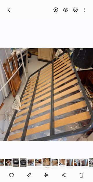 Somier de madera y metal