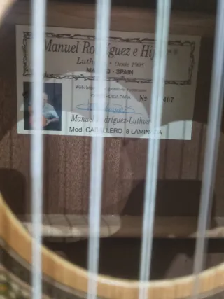 Guitarra Manuel Rodriguez 8. SOLO HOY