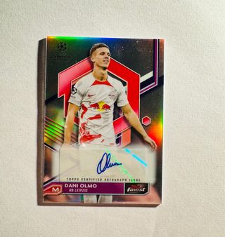 Cromo Dani Olmo RB Leipzig Topps Finest Autograph
