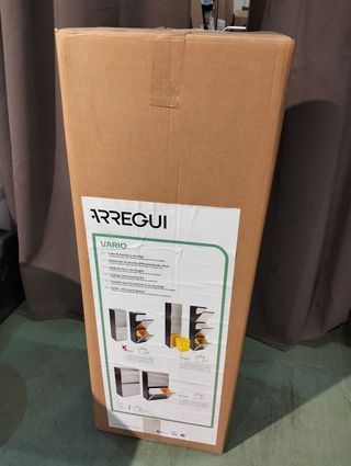 Arregui Vario CR205 Cubo de Basura y Reciclaje de Acero Inoxidable de 2 Compartimentos