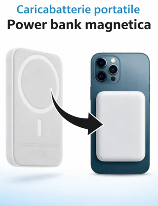 Power Bank Magnetica Caricabatterie Wireless 20000