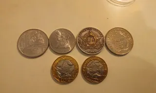 Lote monedas conmemorativas e italianas