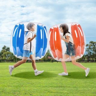 Confezione da 2 palloni gonfiabili Bumper, palloni Zorb Sumo da 0,9 m per bambini e adolescenti, palloni a bolle umani in PVC resistenti per giochi di squadra all'aperto, giocattoli Bumper Bopper per...