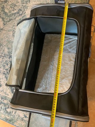 Transportín para gato o perro con ruedas