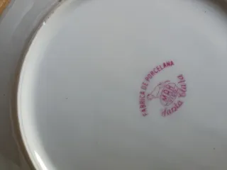 6 Platos Santa Clara con diseño floral