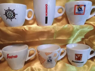 Tazzine caffè pubblicitarie, set 16 pezzi