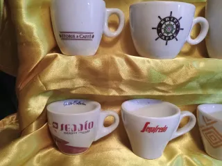 Tazzine caffè pubblicitarie, set 16 pezzi