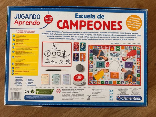 Juego mesa niños Escuela de Campeones Clementoni