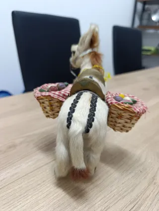 Asinello decorativo artigianale con cestini
