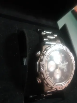 Reloj Lotus Cronógrafo Hombre Negro/Plata