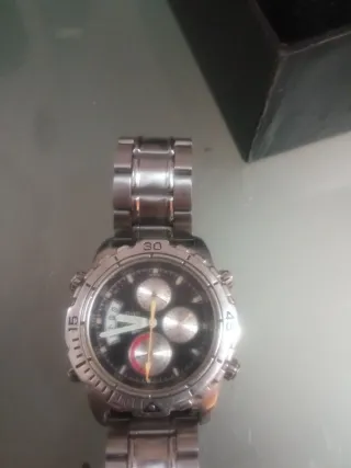 Reloj Lotus Cronógrafo Hombre Negro/Plata