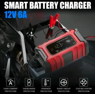 Caricabatteria 12V Carica Automatico Intelligente