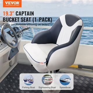 Asiento de Capitán Bucket, Asiento de Pontón con Acolchado de Esponja Engrosada, Silla de Capitán para Barco de Pesca, Barco de Turismo, Lancha Rápida, Canoa, 1 Pieza