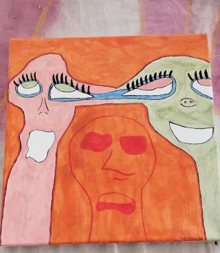 Dipinto acrilico su tela