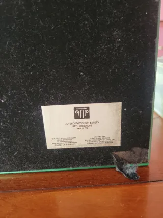 Joyero expositor espejo diseño floral