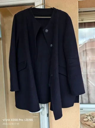 Chaqueta azul marino 97% lana