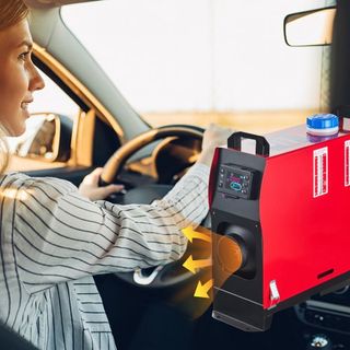 Calentador Diesel 12V 5KW, Calentador Diesel de Aire Todo en Uno con Interruptor LCD y Control Remoto, Calentador de Aire Diesel, Silenciador de Calentador de Estacionamiento, Calentador Diesel pa...