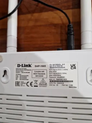 2 Puntos Acceso WIFI D-Link DAP-1665
