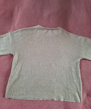 Maglia beige morbida Zara con perline M/L