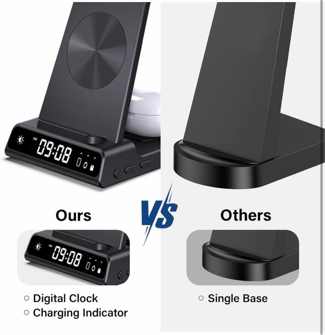 Cargador inalámbrico 3 en 1